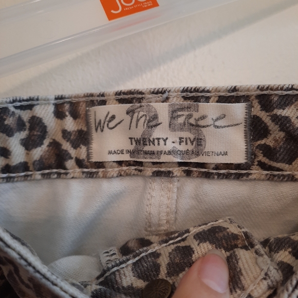 Free People We The Free Bailey Leopard Print Denim Skirt - Picture 4 of 9